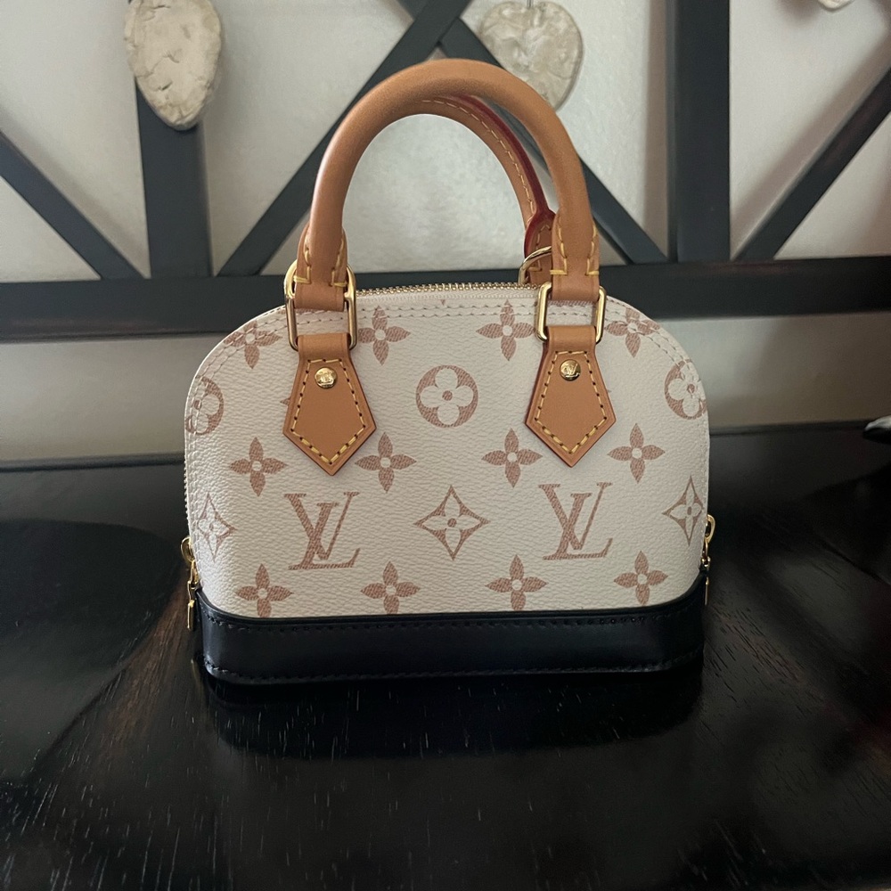 NOT AVAILABLE!!  Brand New Louis Vuitton Nano Alma In Dune